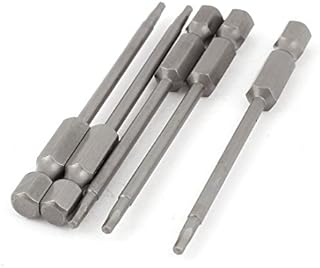 sourcing map 1/4 Inch Shank 2mm Hex Head Magnetic Screwdriver Bits 5pcs