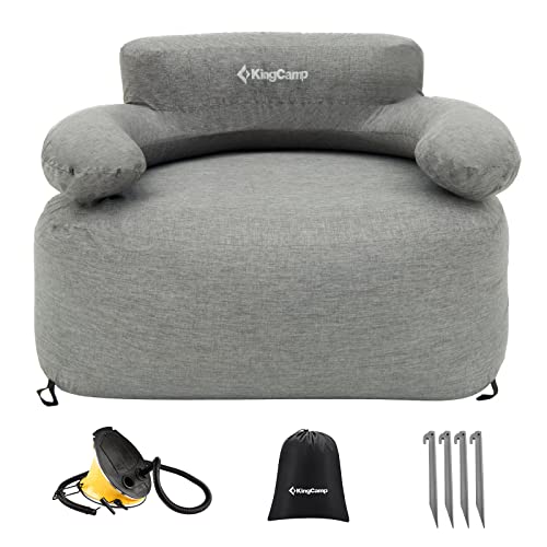 KingCamp Aufblasbares Sofa Outdoor Camping Luftsofa Camping Sofa mit Rücken Armlehne Aufblasbare Couch Camping für Indoor, Outdoor, Party, Reisen, Strand