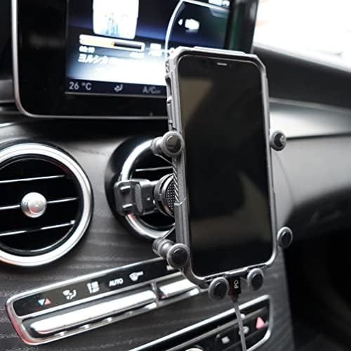 X-Rnio Car Phone Holder Mount For Circular Vent Compatible With Mercedes Benz Glc, C-Class, E-Class,B-Class,A-Class, Glc/Glb/Gla-Class 2016-2023, Accessories