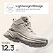 NORTIV 8 Women's Lightweight Hiking Boots Waterproof Trekking for Outdoor,Size 9.5,Khaki,SNHB241W
