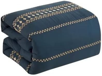 Miniatura 3 de Shatex Juego de edredón de cama tamaño Queen en una bolsa, juego de ropa de cama de microfibra Kissa de lujo de 7 piezas, edredones de dormitorio de