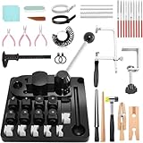 Jnchdghwa Dobladora Anillos, Juego Herramientas para Doblar Anillos Cucharas, Resistente, con Herramienta para Hacer Cucharas Joyería, Máquina Multifuncional para Hacer Bricolaje.