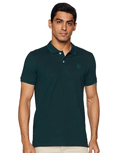 Max Men Textured Slim Fit Polo T-shirt with Contrast Tipping
