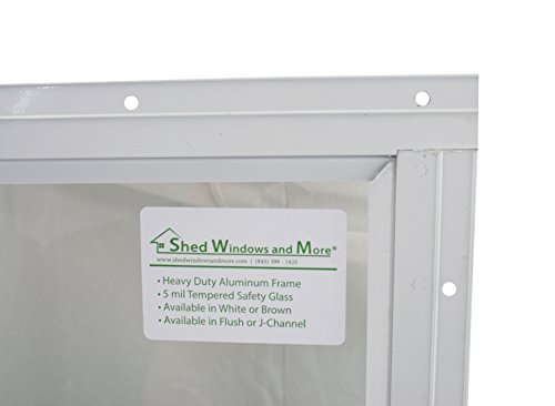 Shed Windows And More 14" X 21" White Flush Mount, Playhouse Windows, Chicken Coop Windows #TOP4
