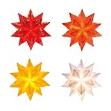 Bascetta Stern mit LED 15 x 15 cm in 4 Farben Bastelset
