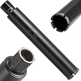 VEVOR Kernbohrer Bohrkrone φ 63,5 mm 356 mm Bohrtiefe, 1-1/4 Zoll-7 Innengewinde, Hochpräzisions-Schweißtechnologie, Nass-Diamantkernbohrer Kernlochbohrer für Stahlbeton Ziegel Mauerwerk