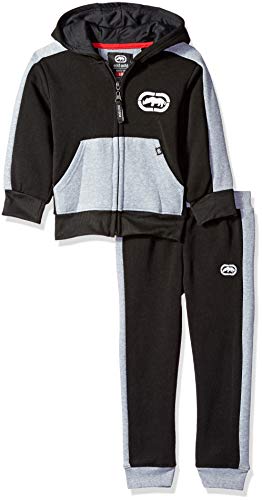 Ecko Boys' Little Classic Logo Jog Set, Black, 7