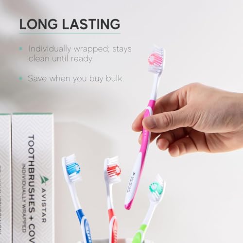 Avistar Bulk Toothbrushes Pack - 148 Individually Wrapped Toothbrushes Bulk for Travel, Hotels, Relief Missions, and Donations - Bulk Disposable Toothbrush Pack Adults and Kids by Avistar - Image 6