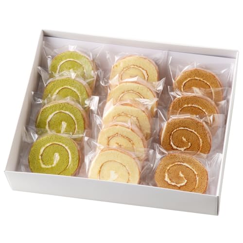 ロールケーキ3種セット(プレーン・抹茶・コーヒー)