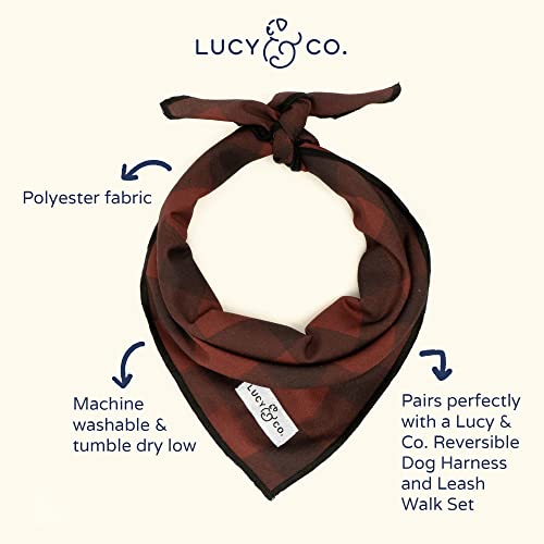 Lucy & Co. Dog Bandana - Designer Puppy Accessory For Boy And Girl Dogs. Made Of 100% Polyester. Soft, Stylish And Appropriate For Any Occasion. Machine Washable. #TOP2
