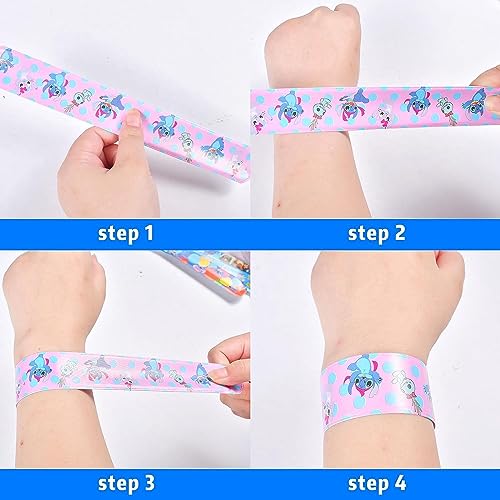 FGen 24 PCS Braccialetto a Scatto Stitch