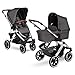 ABC Design 2 in 1 Kinderwagen Salsa 4 Air Diamond Edition - Kollektion 2021 – Kombikinderwagen für Neugeborene & Babys – Inkl. Sportsitz Buggy & Babywanne – Radfederung & Luftreifen – Farbe: asphalt