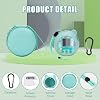 YouKnow Travel Case and Silicone Cover Compatible with Punirunes Interactive Toy Digital Pet, with Full Coverage PET Clear Film (Silicone and Carrying Case) (Teal)