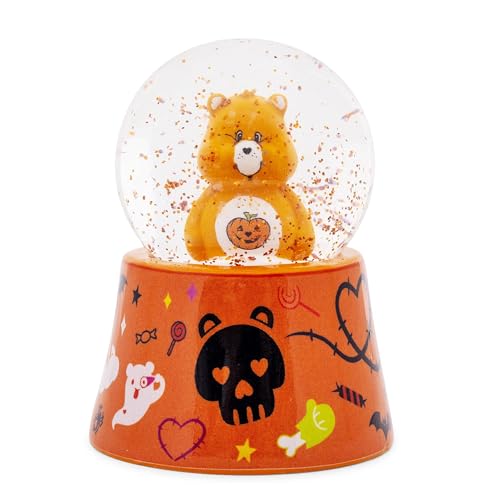 Silver Buffalo Care Bears Mini Light Up Snow Globe│Halloween Trick or Sweet Bear│3.8 Inches Tall, 45mm (Small)