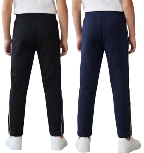 Image of Boys Regular Fit Cotton Pants, Track Pants and Lowers for Boys Age 4-14 Years Kids