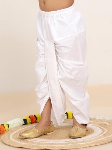 Image of BABA AND BABY Boys Cotton Dhoti Pant Ready-to-Wear Traditional Ethnic Wear for Kids