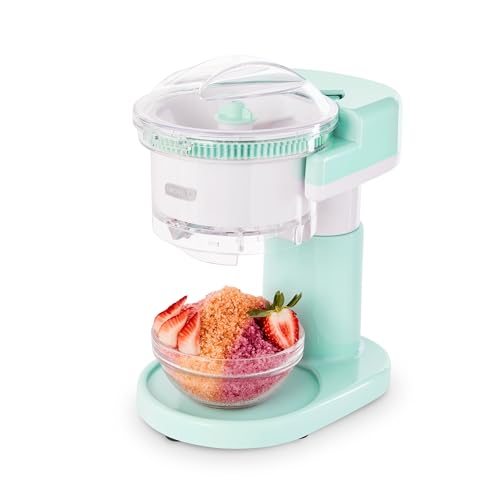 Comparison: Best Ice Machine For Cocktails 9 DASH Shaved Ice Maker and Slushie Machine (Aqua): Multi-Purpose Ice Shaver Machine for Homemade Shaved Ice, Snow Cones, Slushies, Cocktails & More with Stainless Steel Blades, Easy to Clean and Store