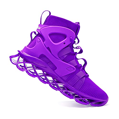 Hello Mrlin Running Shoes Womens Comfortable Fashion Non Slip Sneakers Walking Gym Tennis Sport Athletic Shoes Hip Hop Purple #TOP3