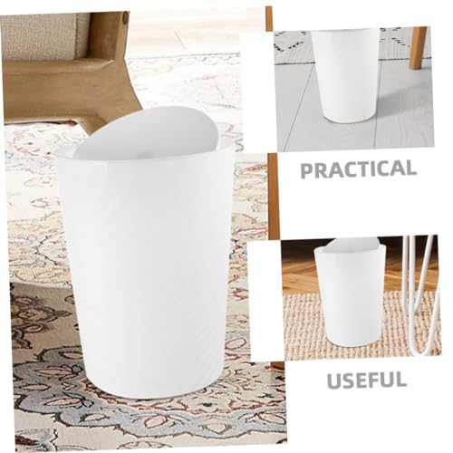 Caneca de basura rectangular con tapa de gran capacidad miniatura 4