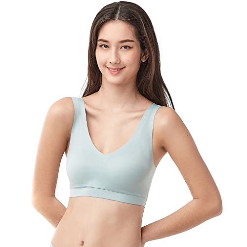 Floatley Cozy Bra Comfort Wirefree Full Coverage Seamless Bra with Embedded Pad for Women