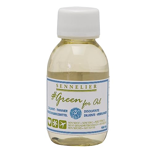 Sennelier Green for Oil Solvent-Free Thinner, 100ml (10-135201-100)
