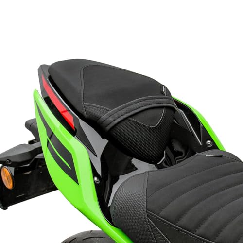 バイクシートカバー カワサキ Ninja400 Z400 2018-2025 運転席助手席 Ninja Z 400 2018 2019 2020 2021 2022 2023 2024 2025 リアシングルシートセット(ブラック)