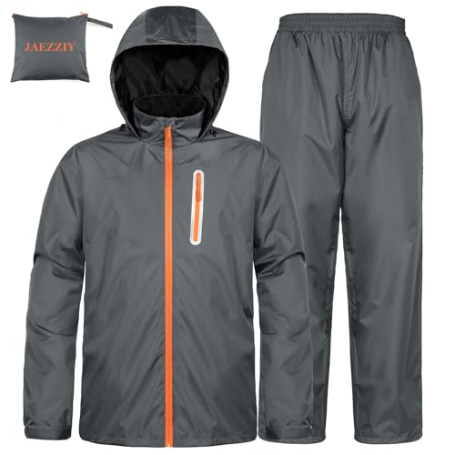 Rain Suits for Men Women Waterproof Lightweight Hooded Breathable Rain Gear