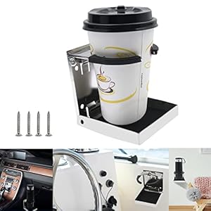 CT-CARID Porte-gobelet pliable en métal universel et ajustable pour bateau, voiture, camion