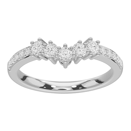 Wedding Bands for Women, 0.40 Carat (ctw) Round Shape Lab