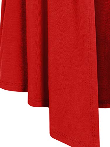 Image of MixMatchy Women's Lightweight Short Sleeve Draped Open Front Cardigan Vest