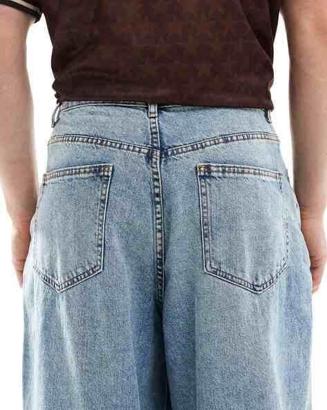 Image of M Q Denim Men Loose Fit Denim Jeans | Whisker Spray | Mid Rise & Pure Cotton | Daily Casual Wear