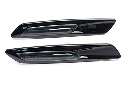 Black Led Side Marker Lights Turn Signals Compatible For Bmw M E82 E88 E60 E61 E90 E91 E92 E93 #TOP6