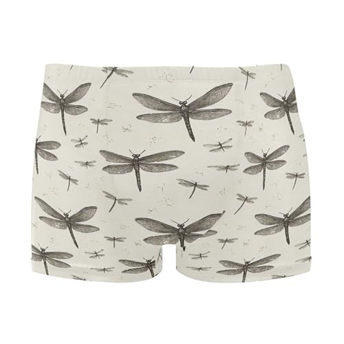 Dragonfly Mens Swim Trunk Swimwear Bathing Suit Swim Brief Square Leg Board Short S B0404264