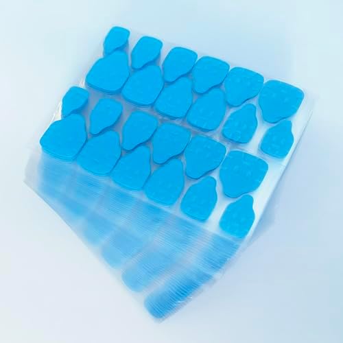 Nail Stickers:Nail Adhesive Tabs Transparent Double Side Nail Sticky Tabs, 1200PCS Press Ons Nail Sticker,Waterproof Breathable False Nail Tips Jelly Nail Glue Replacement (Blue 50sheet)