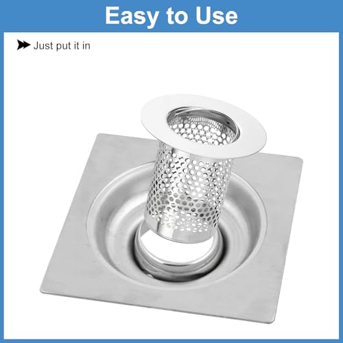 Coladores para desagüe de ducha de acero inoxidable 4 unidades miniatura 5