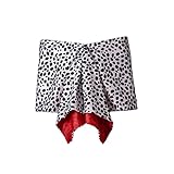 RocailleCos Cruella Cosplay Shawl Leopard Polka Dot Shrugs for Adult Halloween Costume Accessories (one size, Black and White)