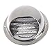 zlw-shop 70/80 / 100/120 Millimetri Rotonda sfiato in Acciaio Inox otturatore Parete Air Vent Grille canalizzazione Ventilazione estrattore Uscita Louvres nell'emisfero (Color : 100 mm)