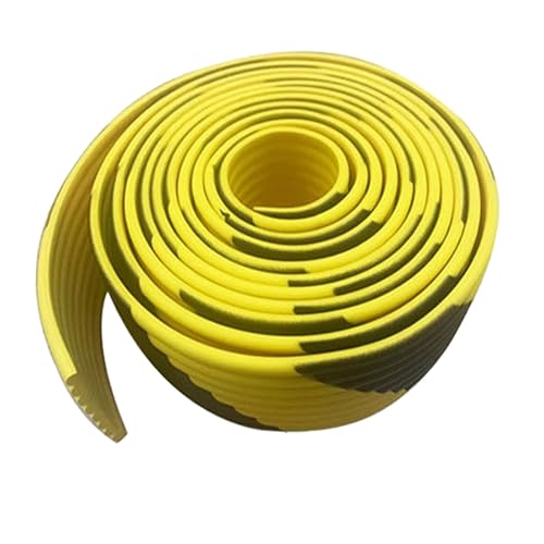 Tipo W Protector Esquinas, 5m Amarillo Negro Cantoneras para Esquinas, Autoadhesivo Protector Espuma, para Fábricas, Estanterías de Almacén
