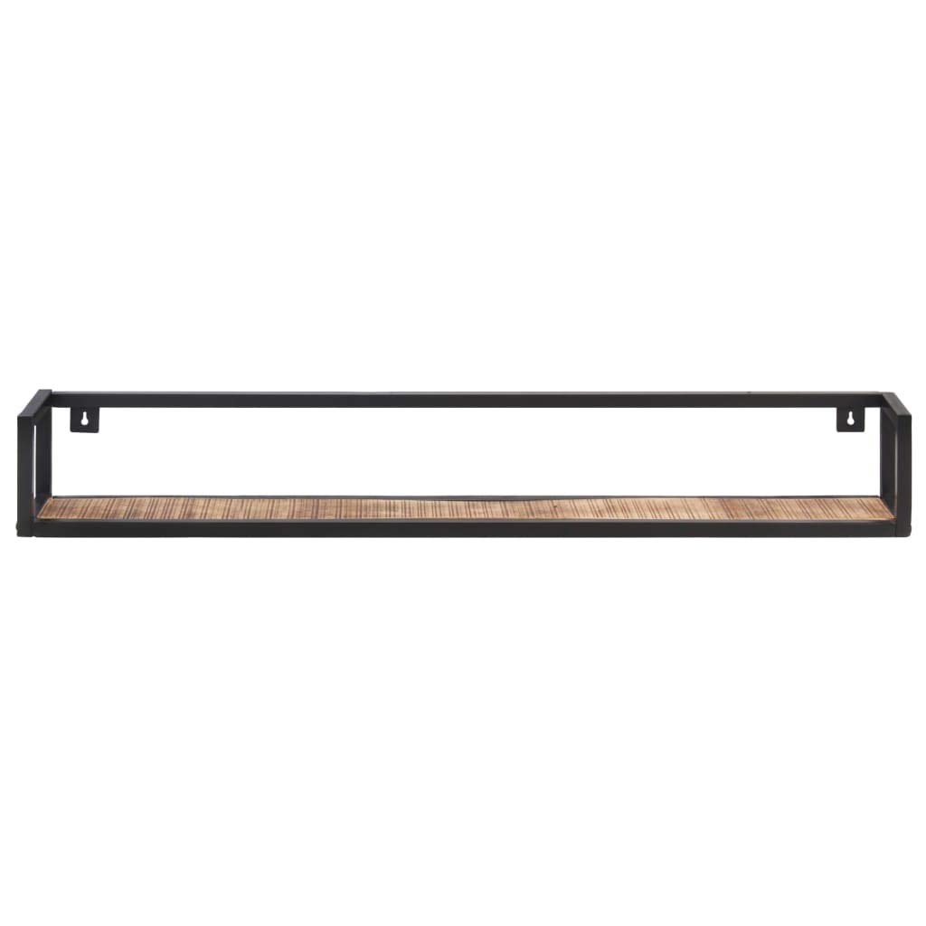Mensole da parete, 2 pezzi, 120 cm, in legno di mango