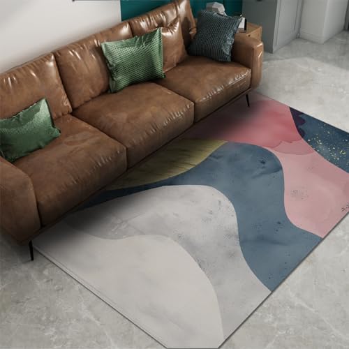 Tapis premium scandinave abstrait avec velours dense de haute qualité - 4