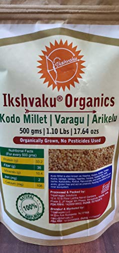 Ikshvaku Organics Pennisetum Glaucum Or Pearl Millet Plus Paspalum Scrobiculatum Or Kodo Millet Combo Pack #TOP1