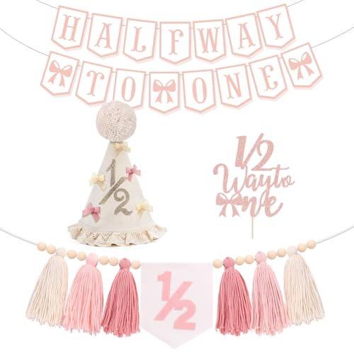 Klarvyius Half Birthday High Chair Banner Kit