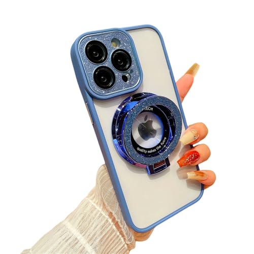 Coque iPhone 13 ProMax en verre de protection et finition paillettes