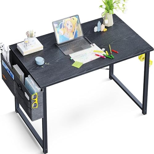 Scrivania Da Gaming YUENFONG Con Luci LED RGB - Tavolo Angolare 120x60x73 Cm - Struttura In Acciaio, Piano In Fibra Di Carbonio, Portabicchieri E Gancio Cuffie - Nero