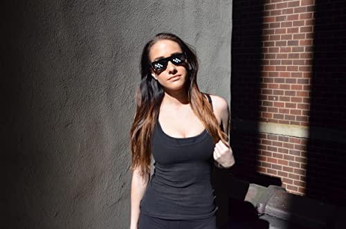 Zesties Thug Life Pixelated Meme Sunglasses - Cool Funny Gangster Gamer Sunglasses - Deal With It!4