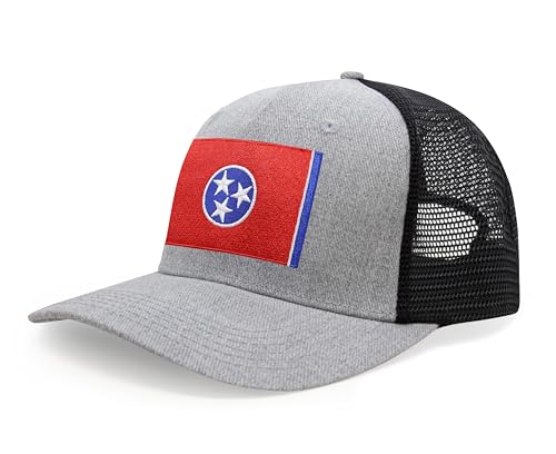 Image of International Tie State Hat for Men and Women, Adjustable Snapback Trucker Baseball Cap with Embroidered Patch