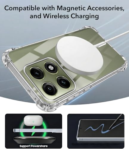 Image of Jkobi Shockproof Crystal-Clear Back Cover for Motorola Moto Edge 70 Pro (Magsafe Wireless Support | Drop & Camera Protection | Hard Polycarbonate)