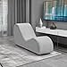 Avana Sleek Chaise Lounge for Yoga - Made in The USA - Great for Stretching, Relaxation, Exercise & More, 60D x 18W x 26H Inch, Light Grey