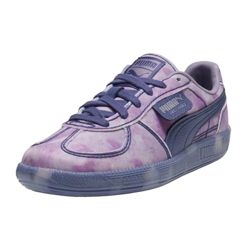 PUMA PUMA Womens Palermo Faded Denim Lace Up Sneakers Shoes Casual - Purple - Size 8 M