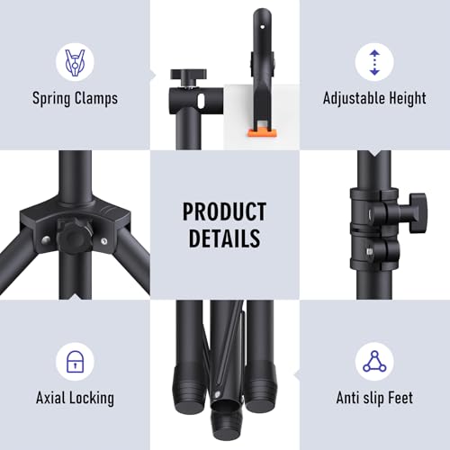 Eocnrhe Backdrop Stand Kit - 6 Widths, 10x7.5ft Adjustable Background Stand for Parties & Studio Photography - Image 9